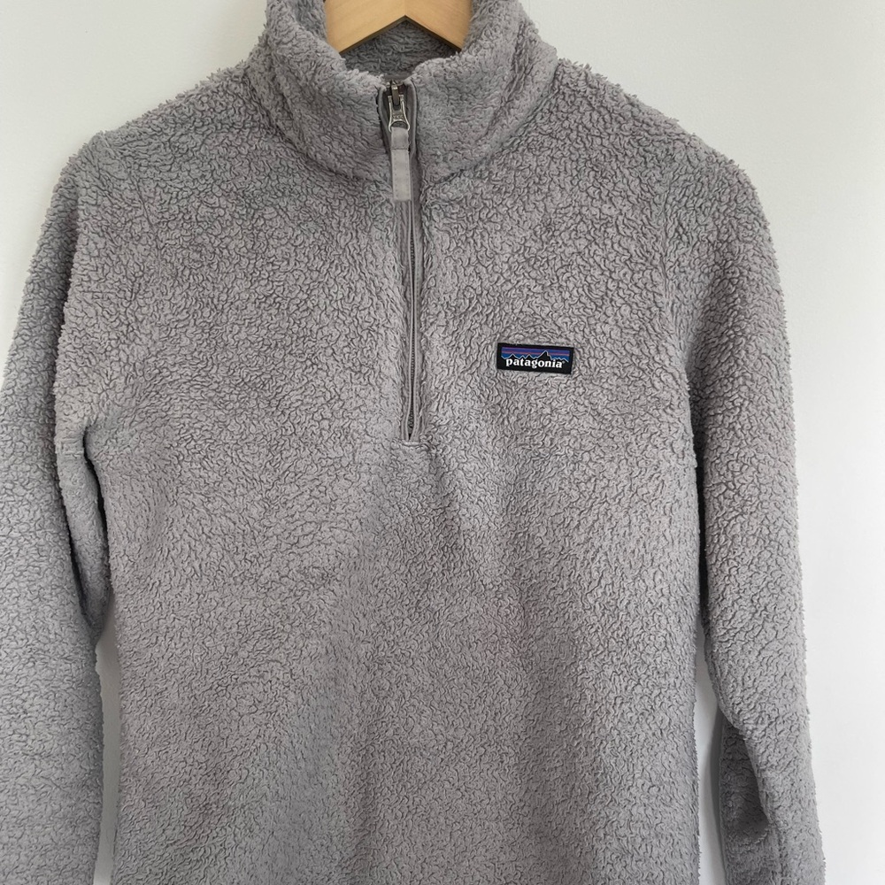 Patagonia Fleece Half Zip Gray Pull Over Jacket